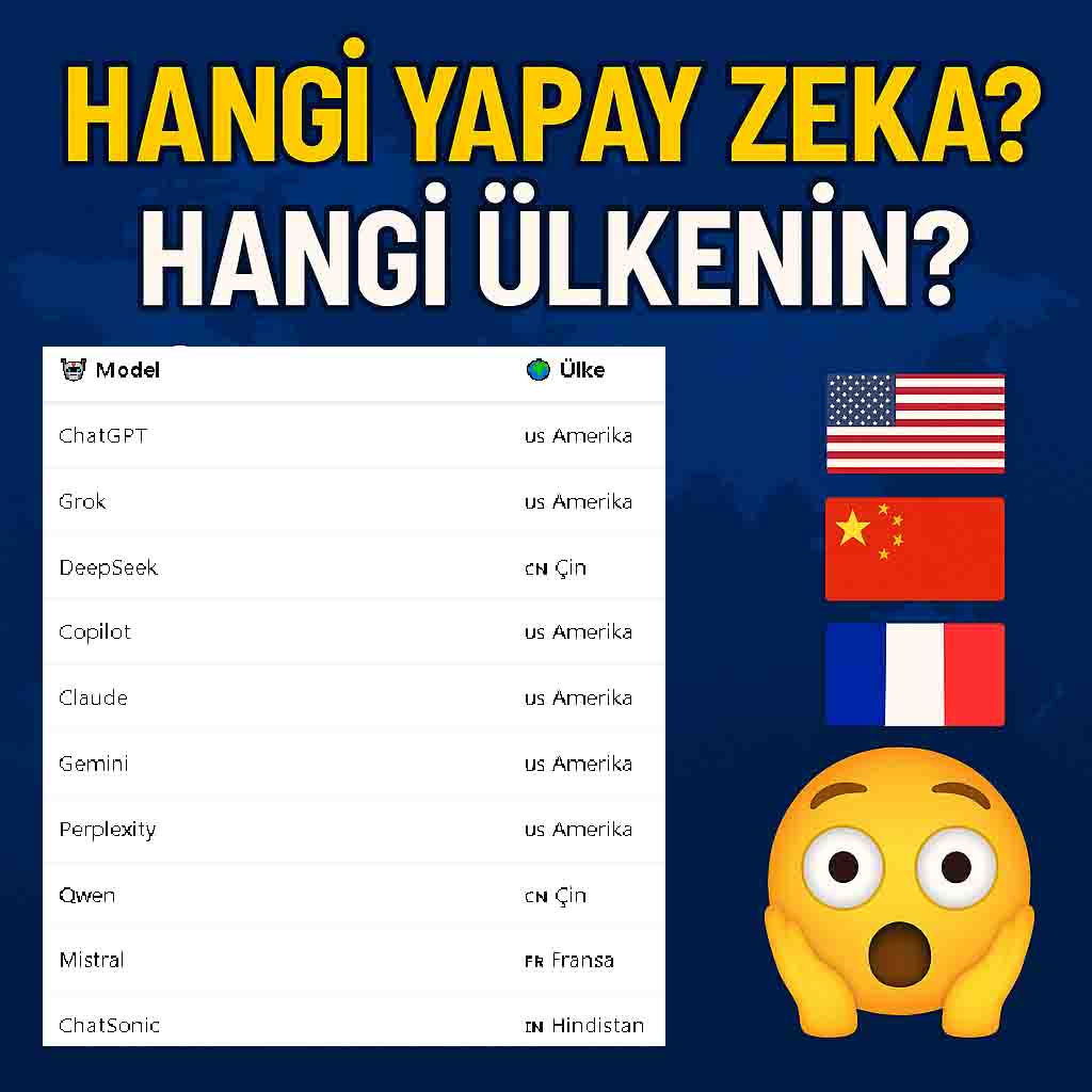Hangi Yapay Zeka Hangi Ülkenin?  Sürpriz Ülke Şaşırtıyor!